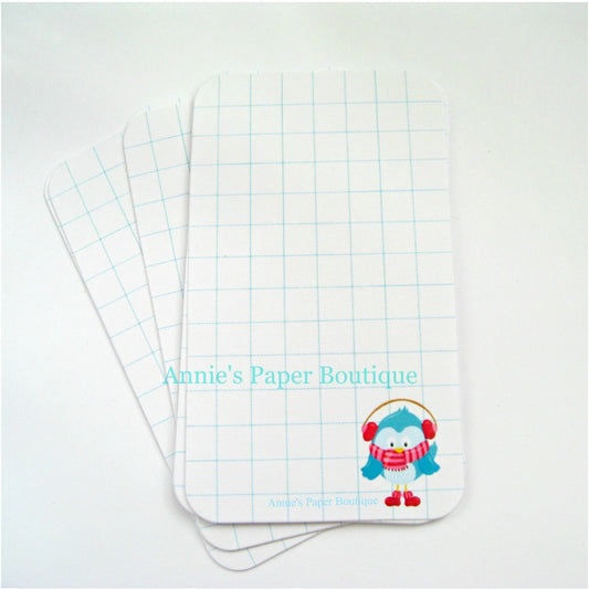 Winter Bird Grid - Journaling Cards