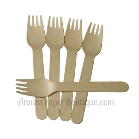 Wooden Forks - 6-1/4"